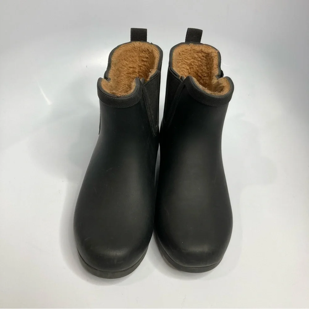 Chooka black Chelsea rain boots lined size‎ 6